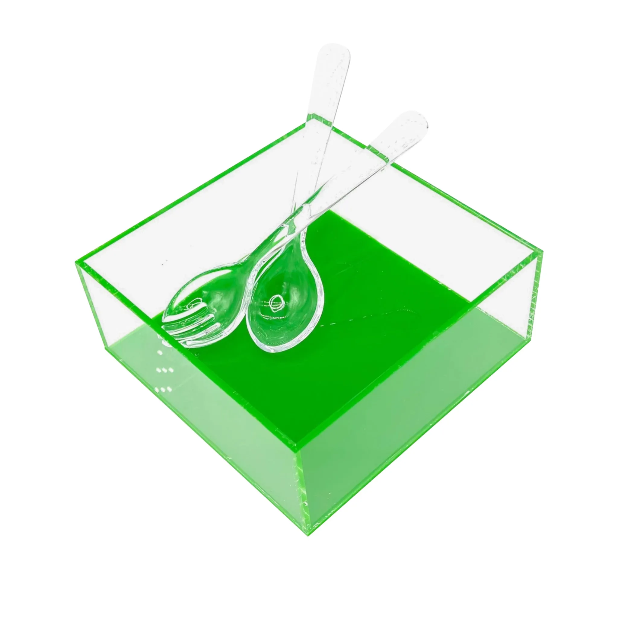Acrylic Square Salad Bowl