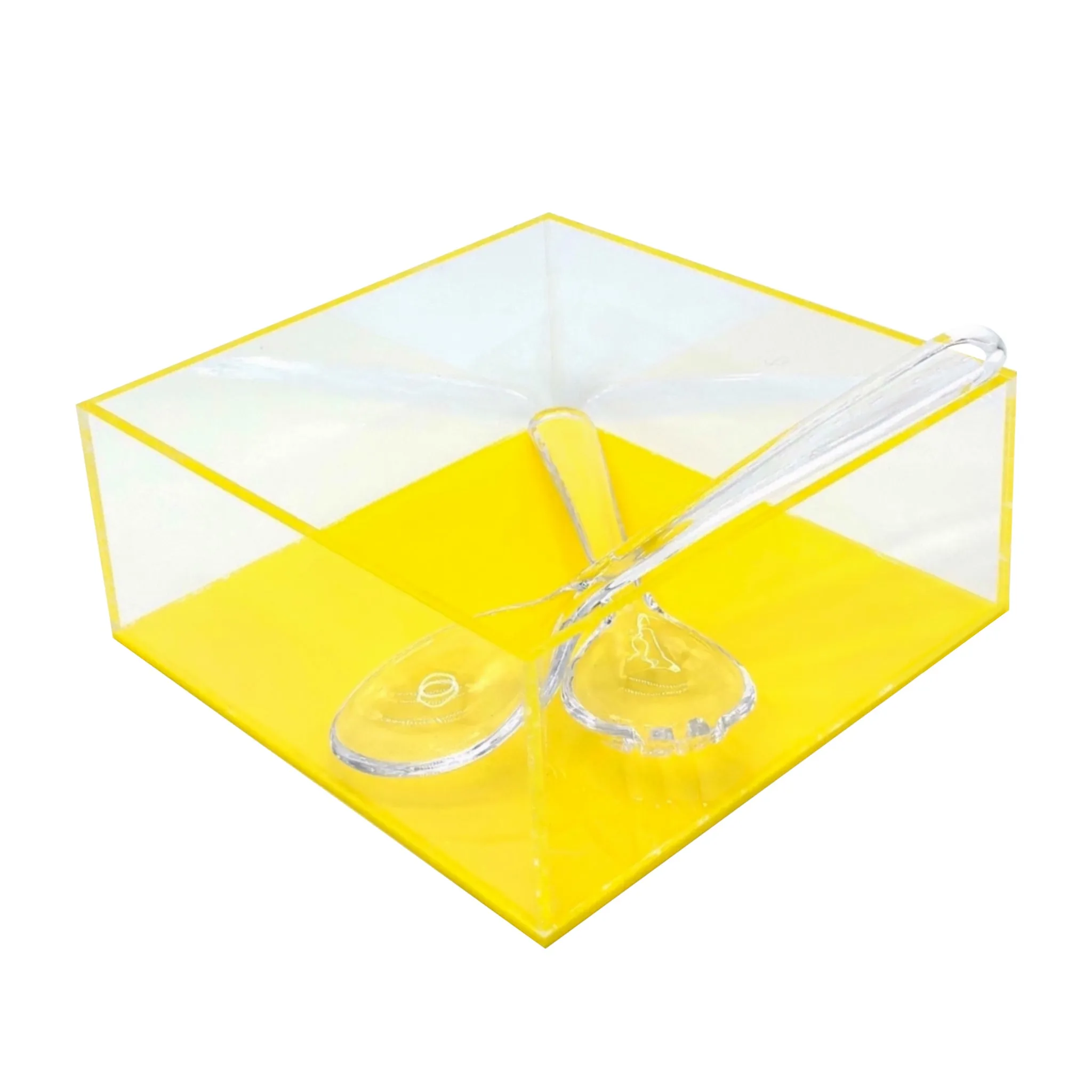 Acrylic Square Salad Bowl