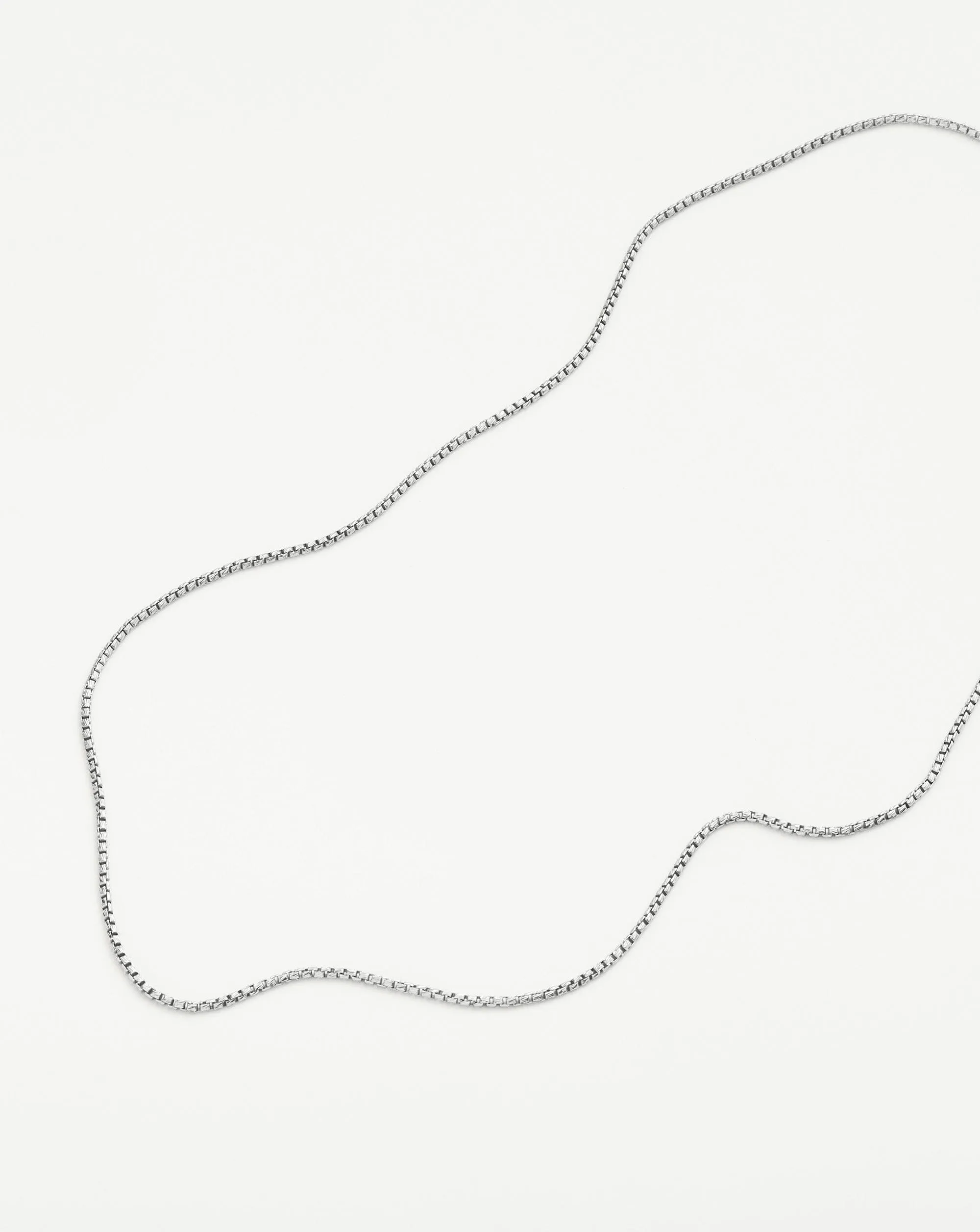 Box Link Chain Necklace | Sterling Silver