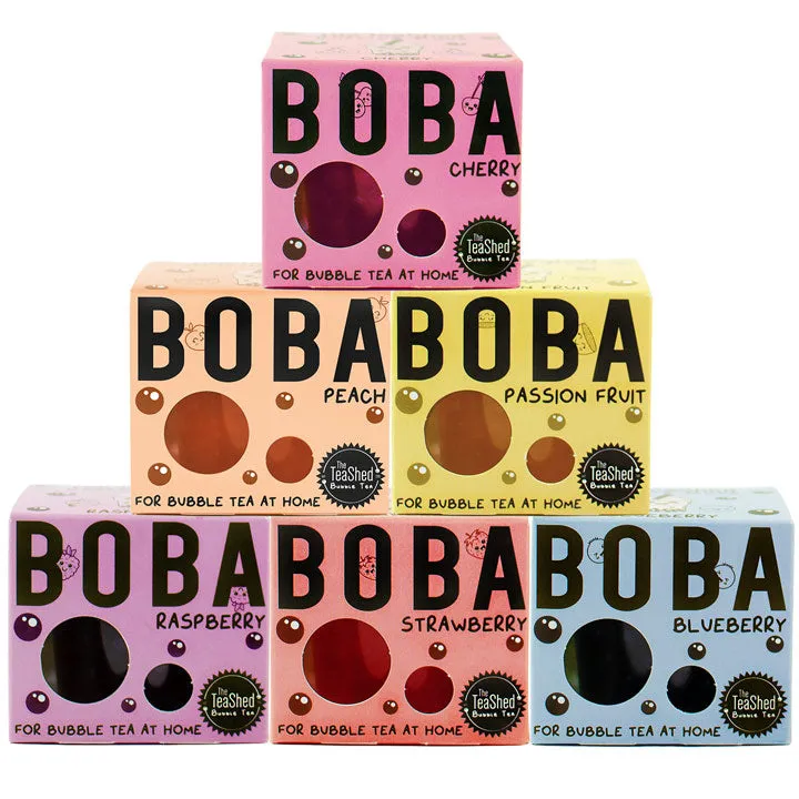 Bubble Tea Kit Gift Set with Syrup – 6 Servings