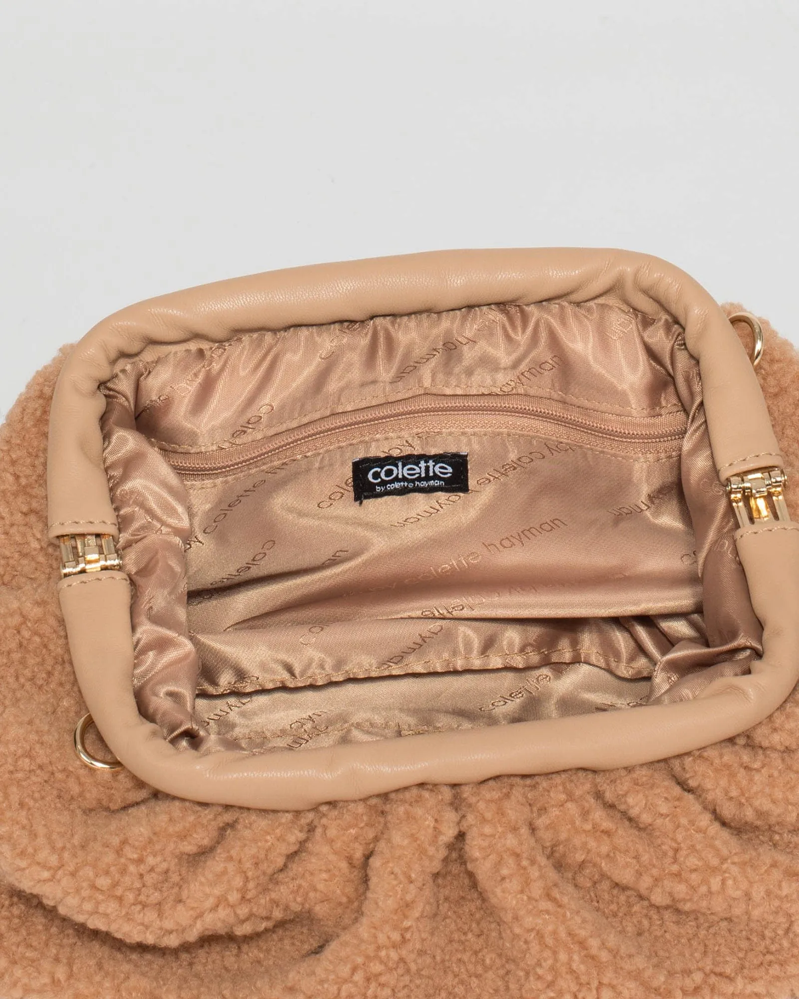 Caramel Vicci Clutch Bag