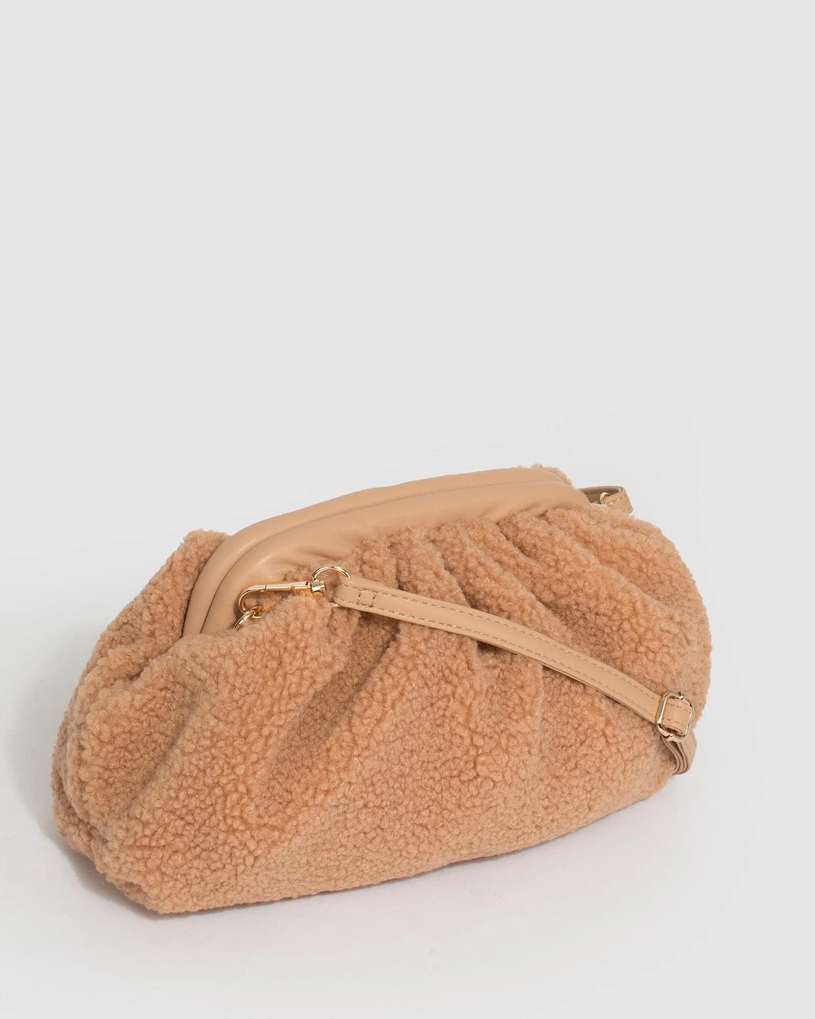 Caramel Vicci Clutch Bag