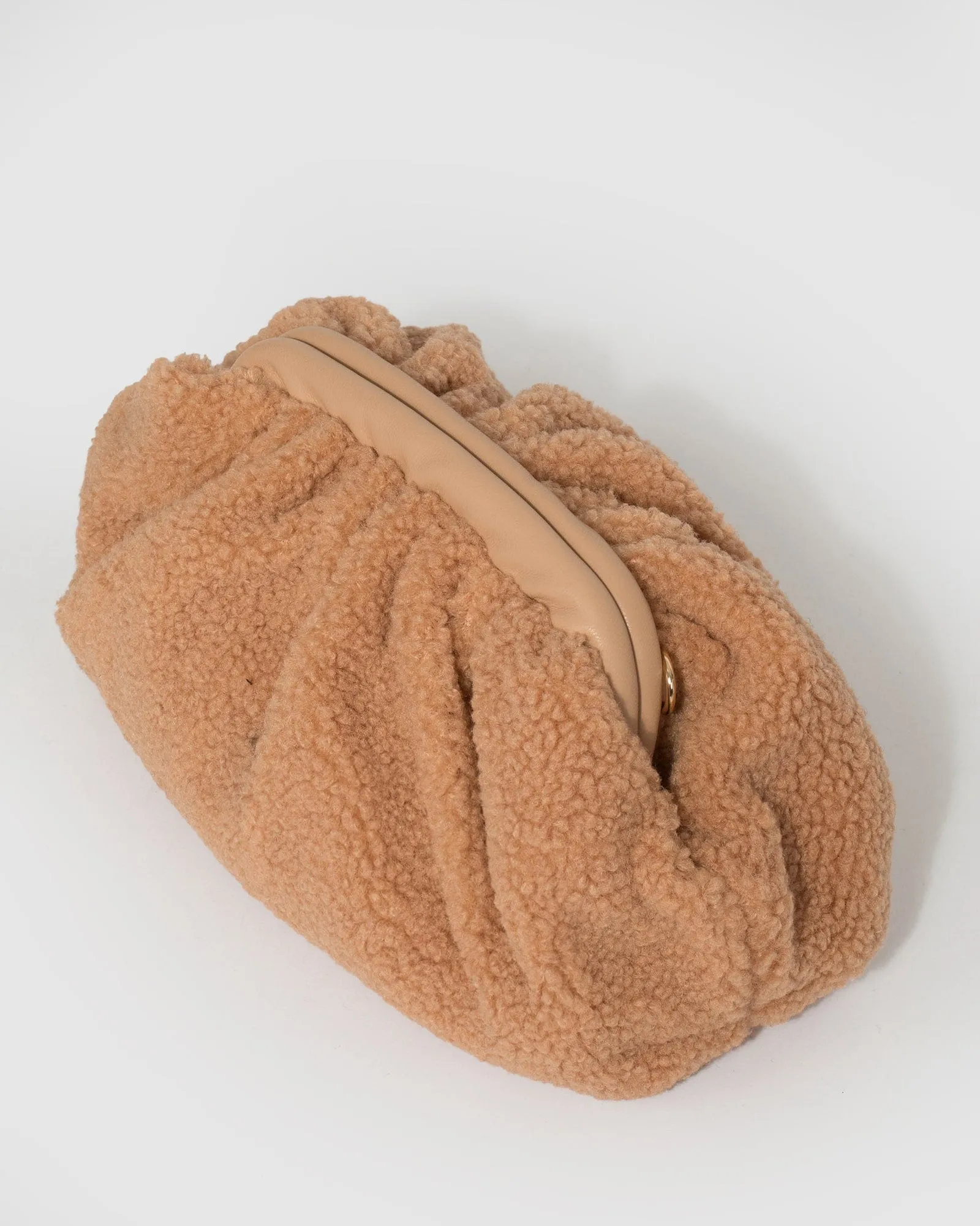 Caramel Vicci Clutch Bag