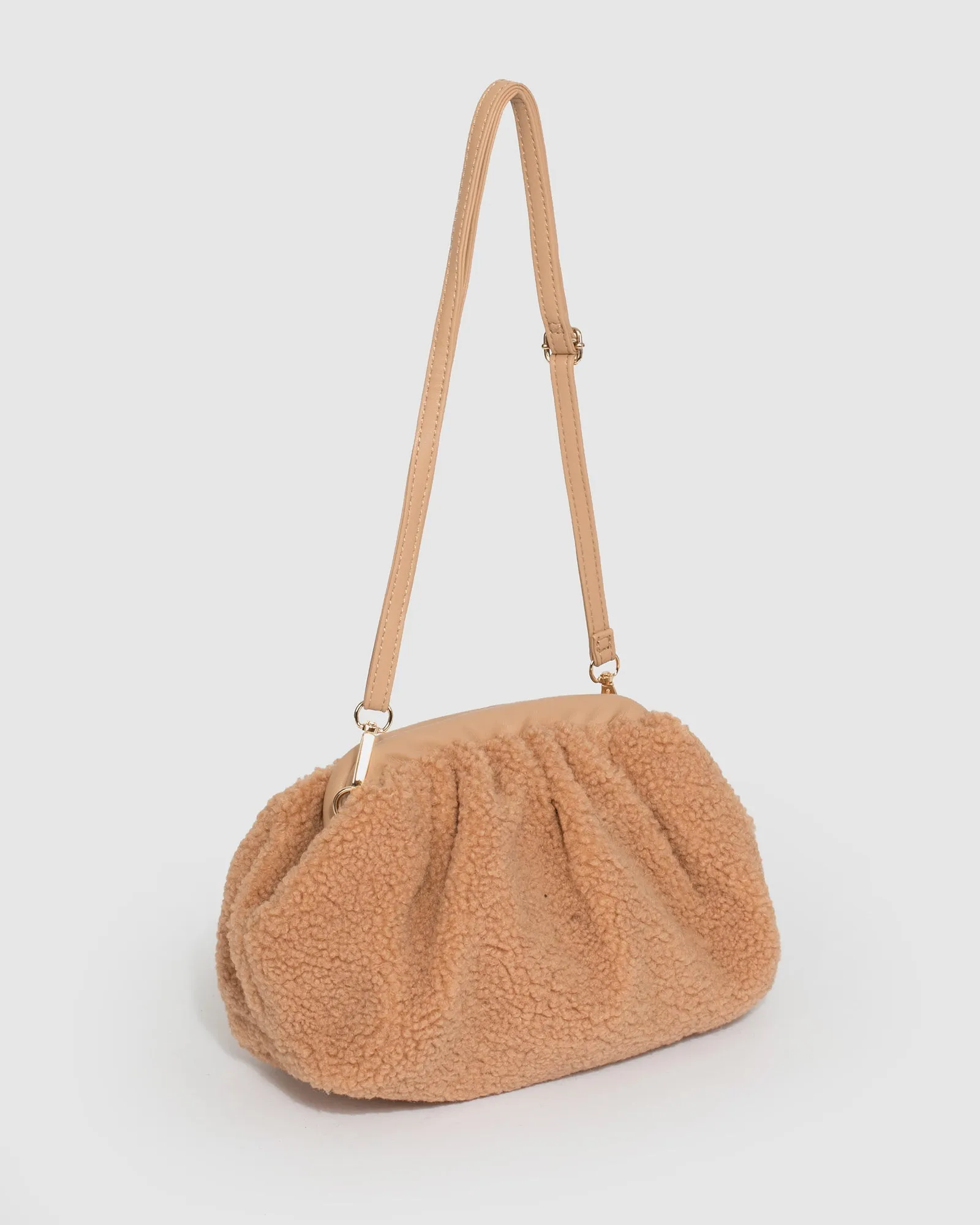 Caramel Vicci Clutch Bag
