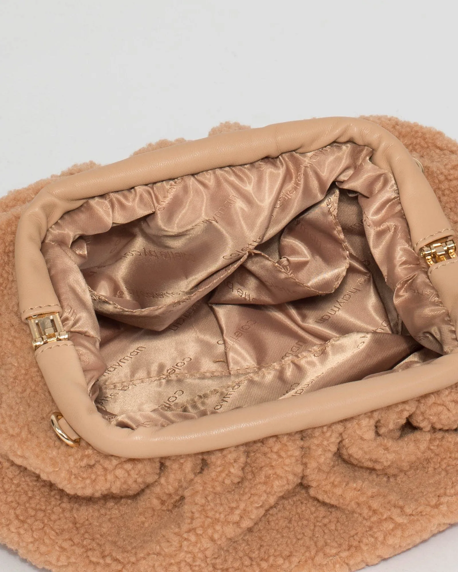 Caramel Vicci Clutch Bag