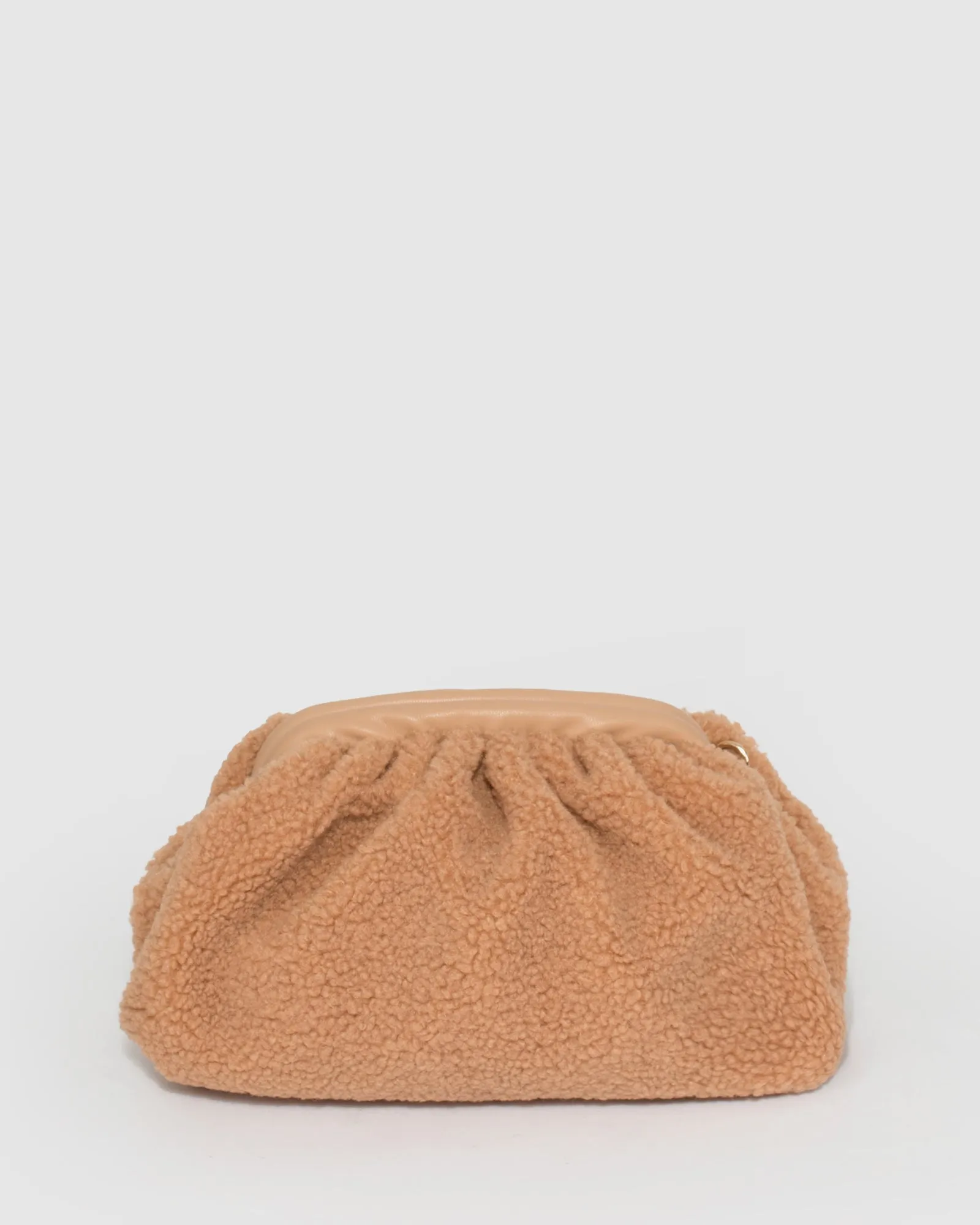 Caramel Vicci Clutch Bag