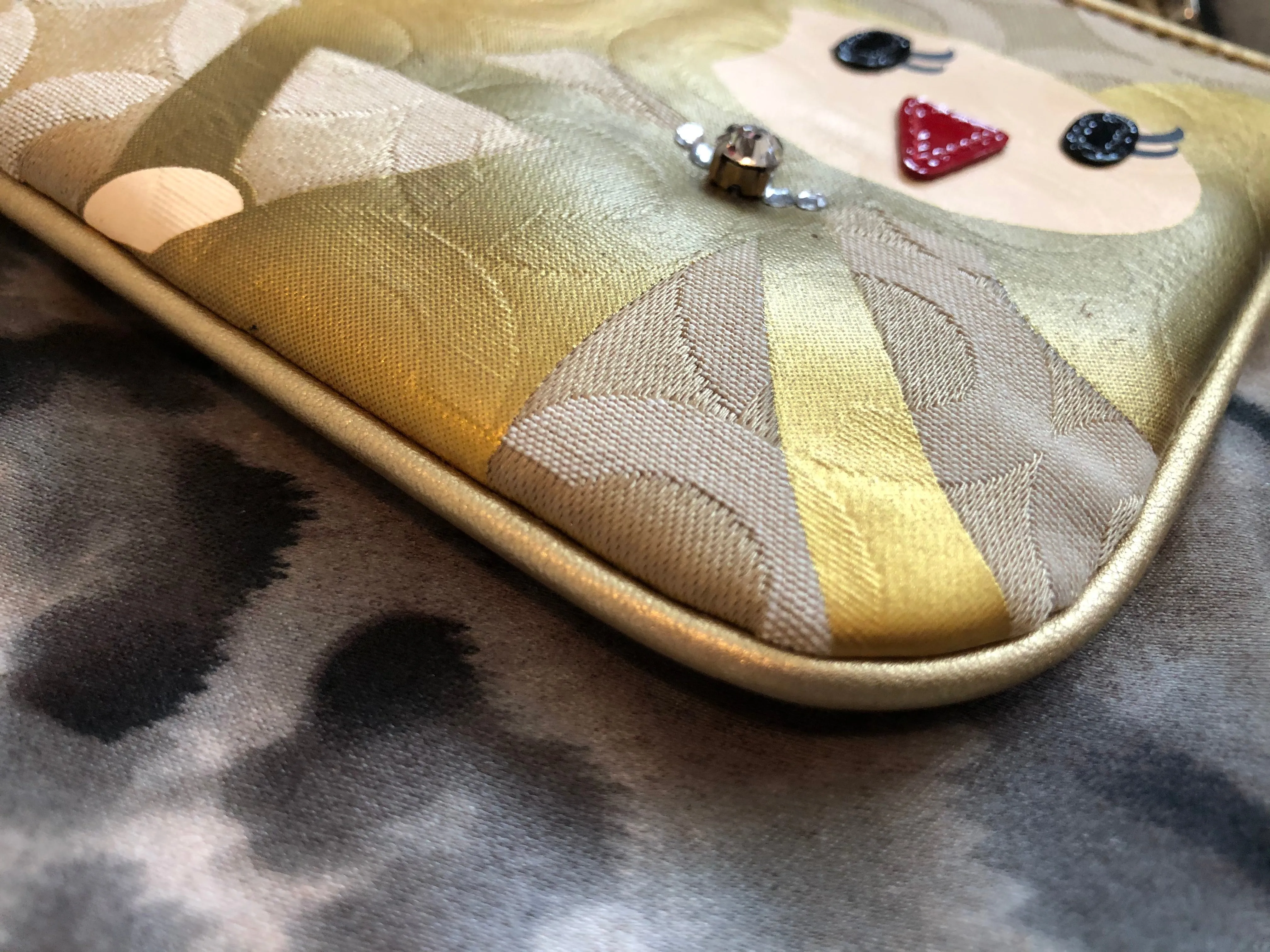 consignment bag - Coach Poppy Goldie collector, larger wristlet