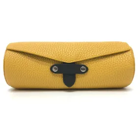 FENDI Accessory pouch 7AS073 leather yellow Watch case Watch case Women Used