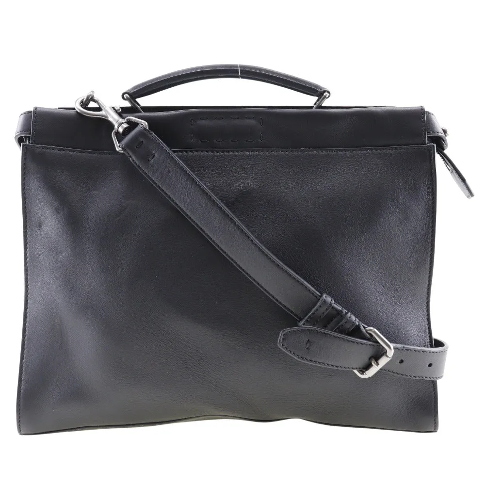 FENDI Business bag Calfskin black 2WAYShoulder Ceria Peekaboo mens Used