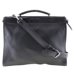 FENDI Business bag Calfskin black 2WAYShoulder Ceria Peekaboo mens Used