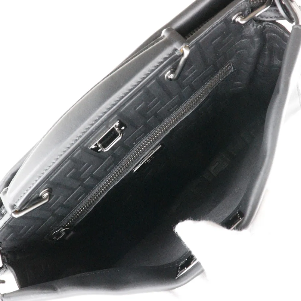 FENDI Business bag Calfskin black 2WAYShoulder Ceria Peekaboo mens Used