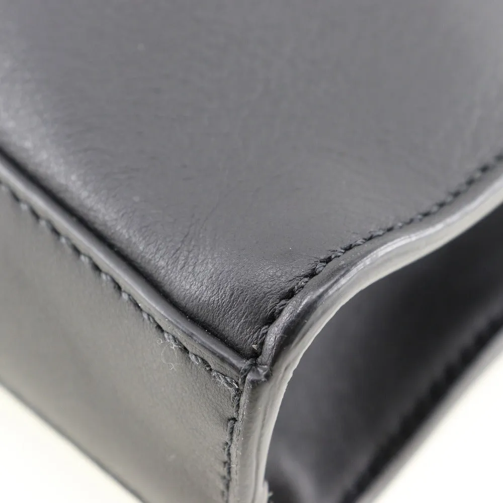 FENDI Business bag Calfskin black 2WAYShoulder Ceria Peekaboo mens Used