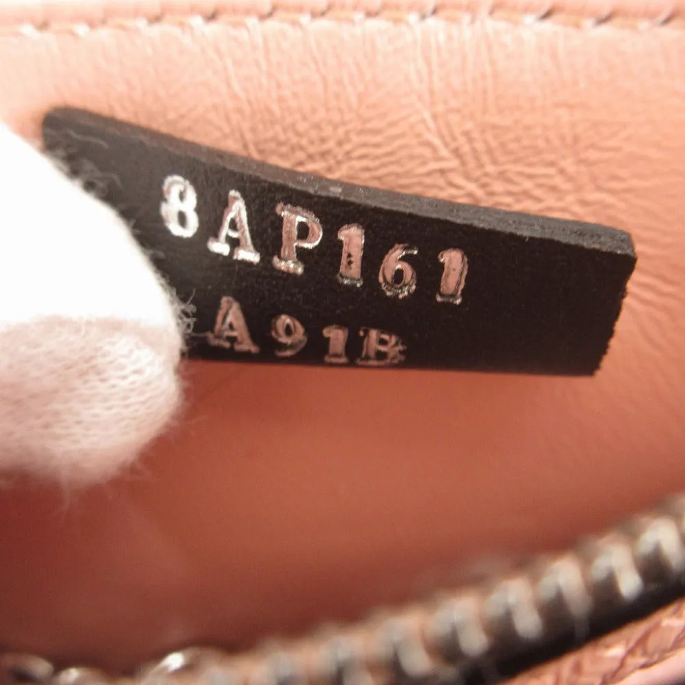 FENDI Card Case 8AP161 leather pink