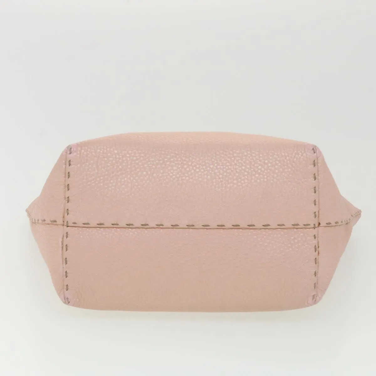 FENDI Celeria Tote Bag Leather Pink Auth bs4616
