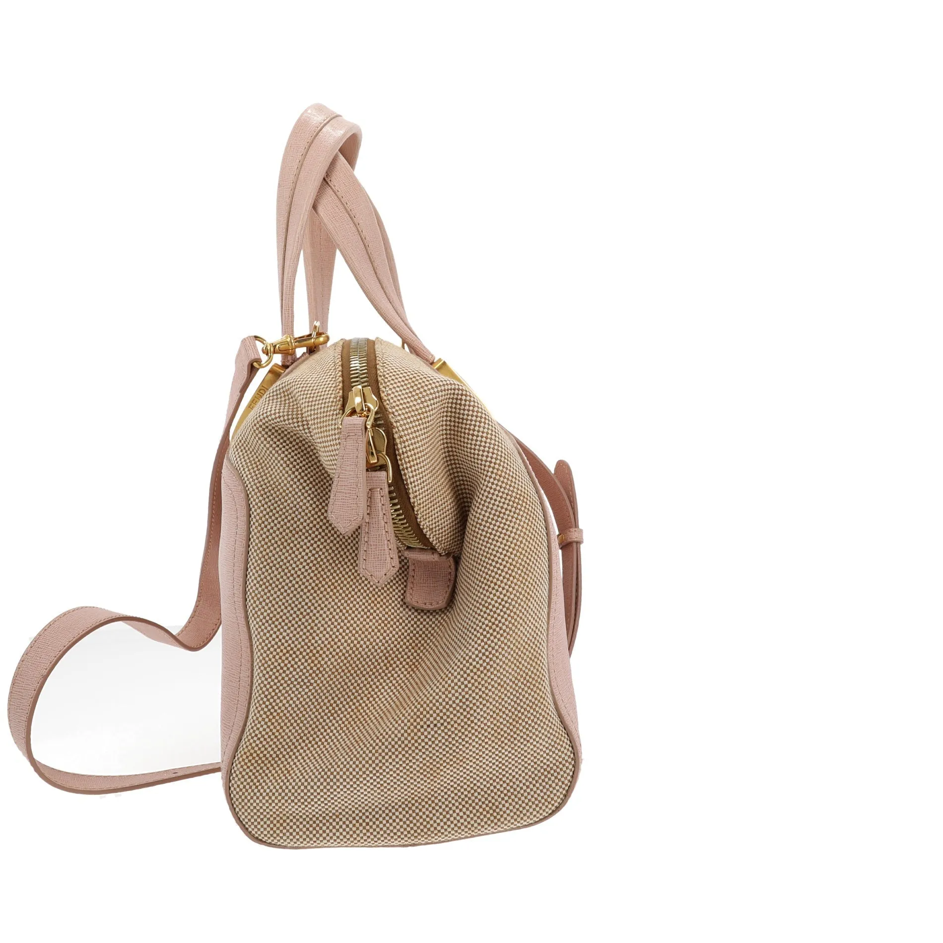 FENDI Chameleon Handbag in Pink Leather