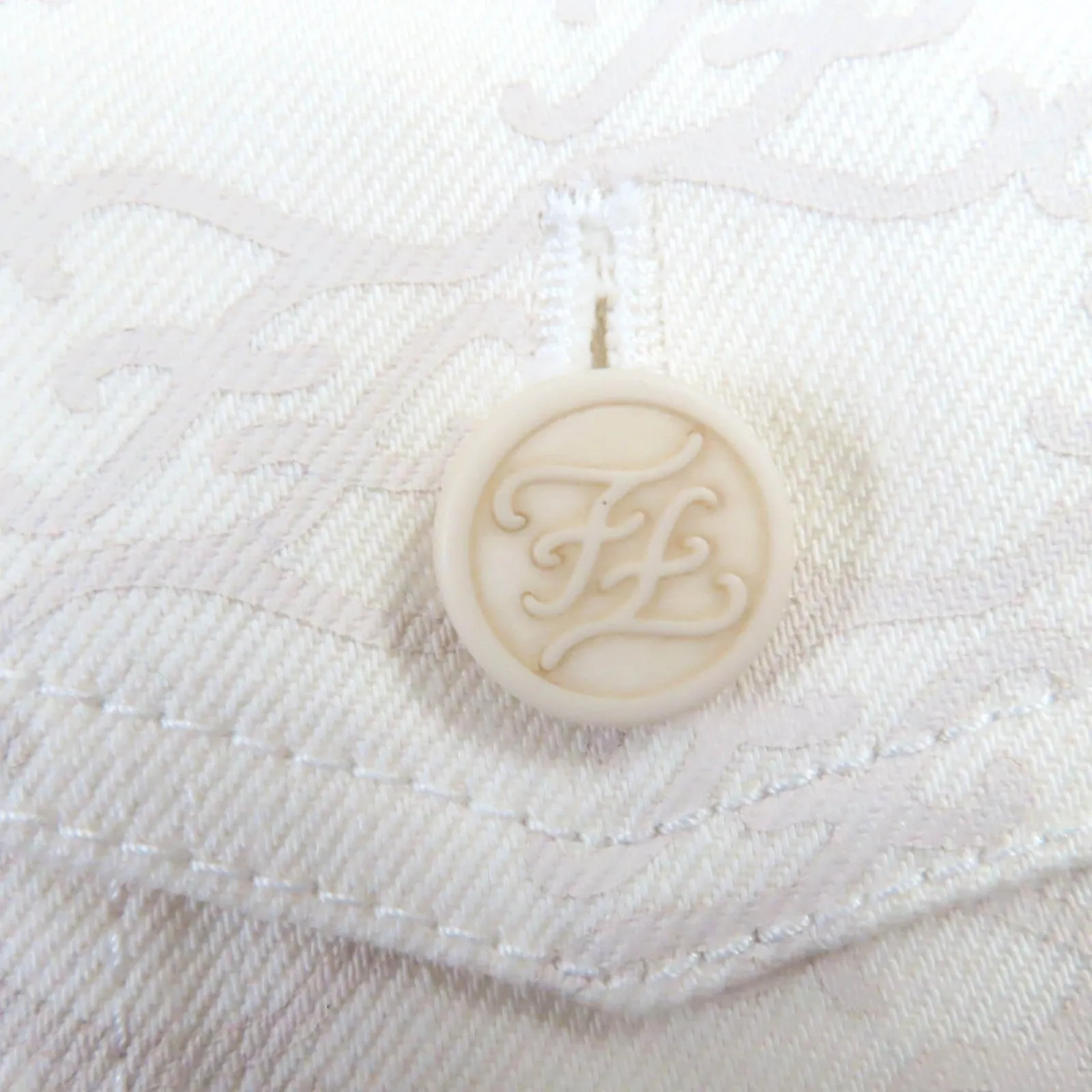 FENDI Denim Jacket FLF655 cotton Ivory beige 36