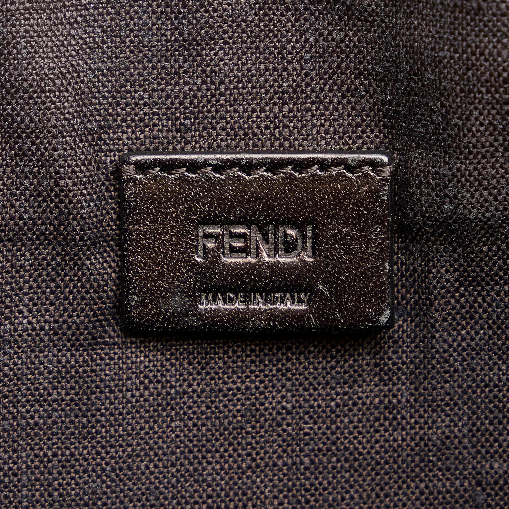 Fendi Face Leather Clutch Bag (SHG-31207)