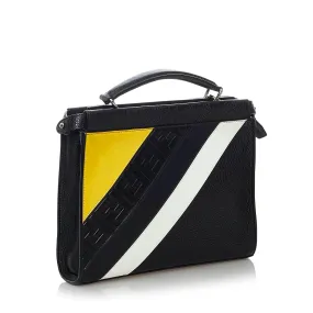 Fendi Fendi Mania Peekaboo Leather Satchel (SHG-29584)
