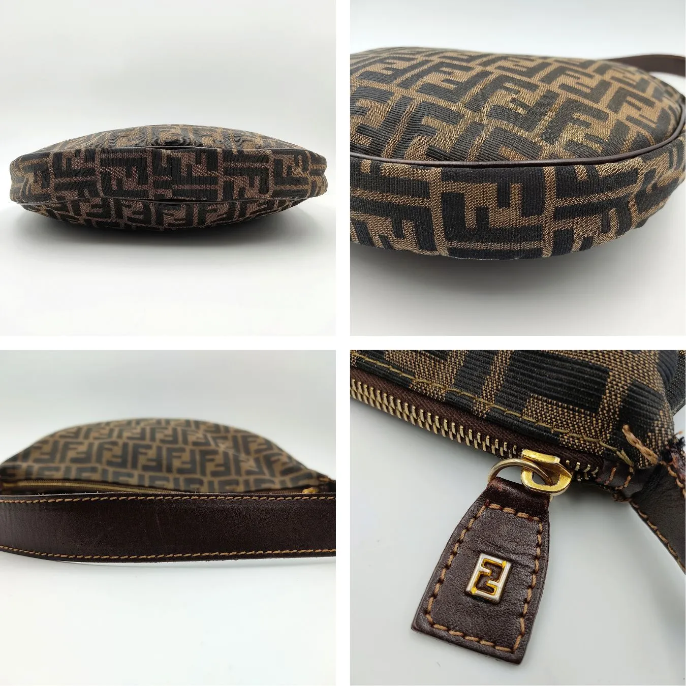 Fendi Fendi vintage Hobo shoulder bag in monogram canvas - '10s