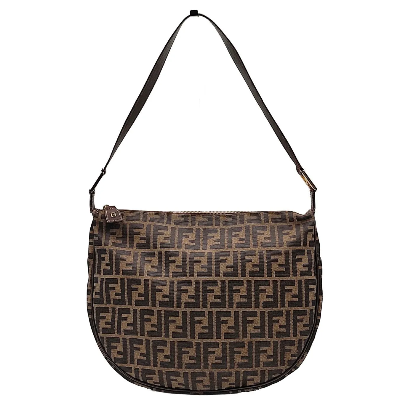 Fendi Fendi vintage Hobo shoulder bag in monogram canvas - '10s