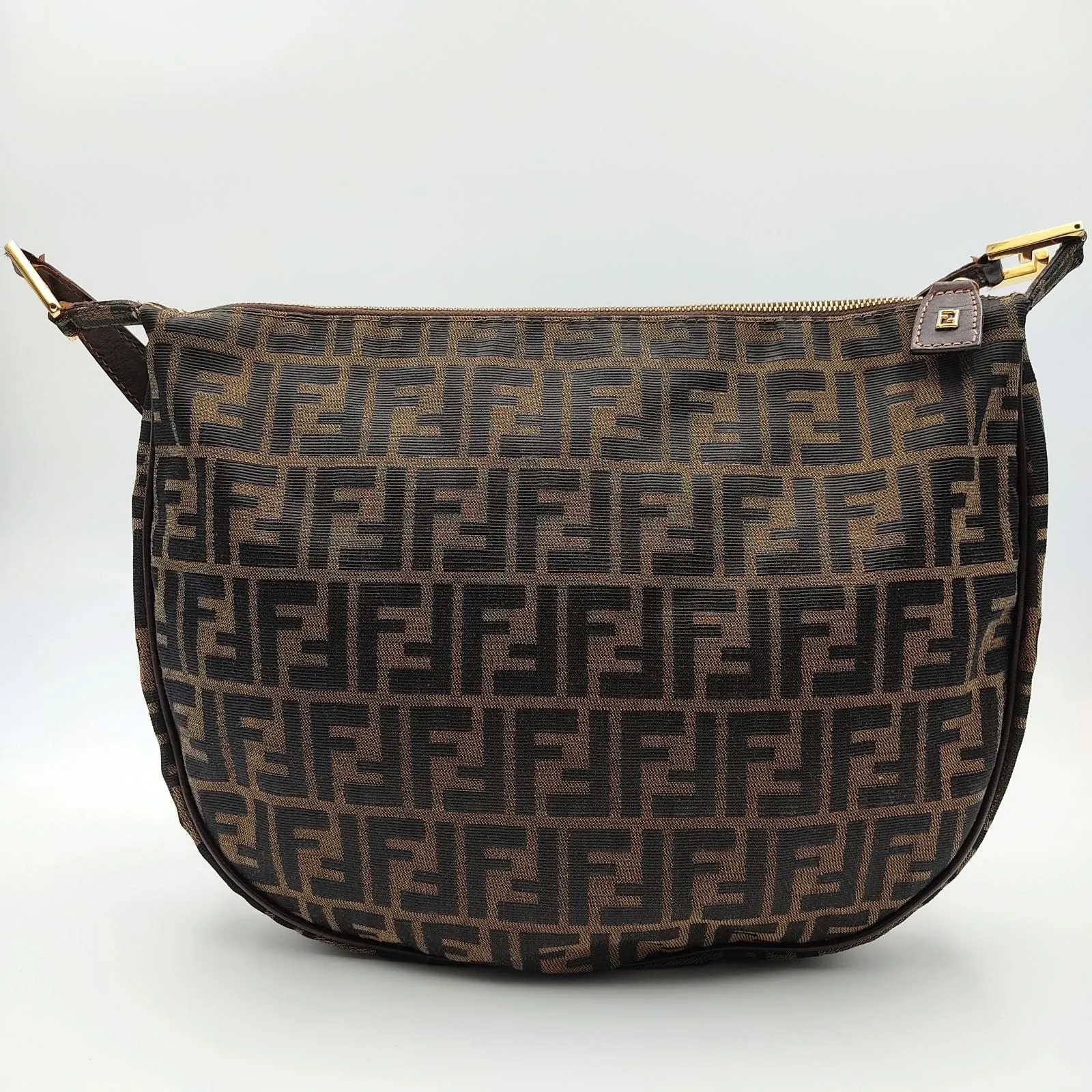 Fendi Fendi vintage Hobo shoulder bag in monogram canvas - '10s