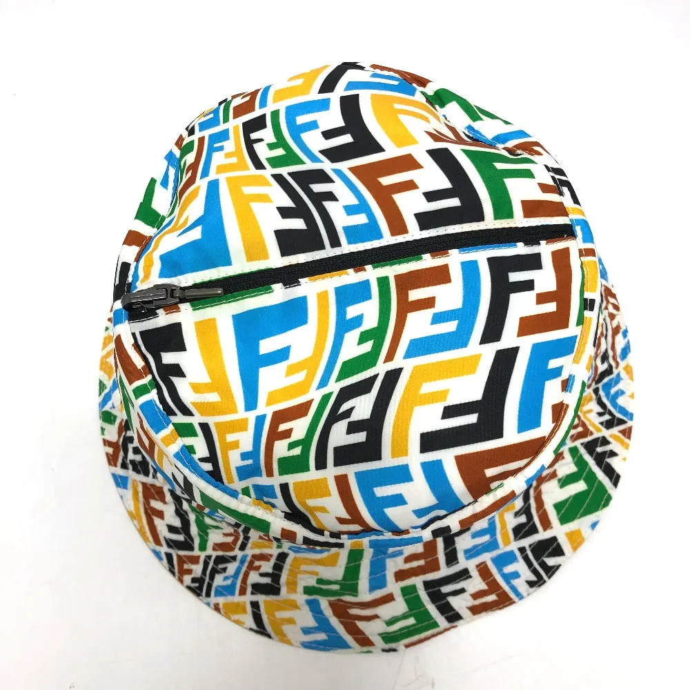 FENDI hat Nylon Beige / multicolor Zucca reversible mens Used