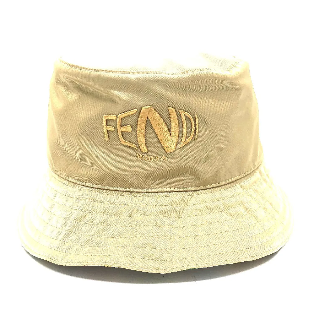 FENDI hat Nylon Beige / multicolor Zucca reversible mens Used