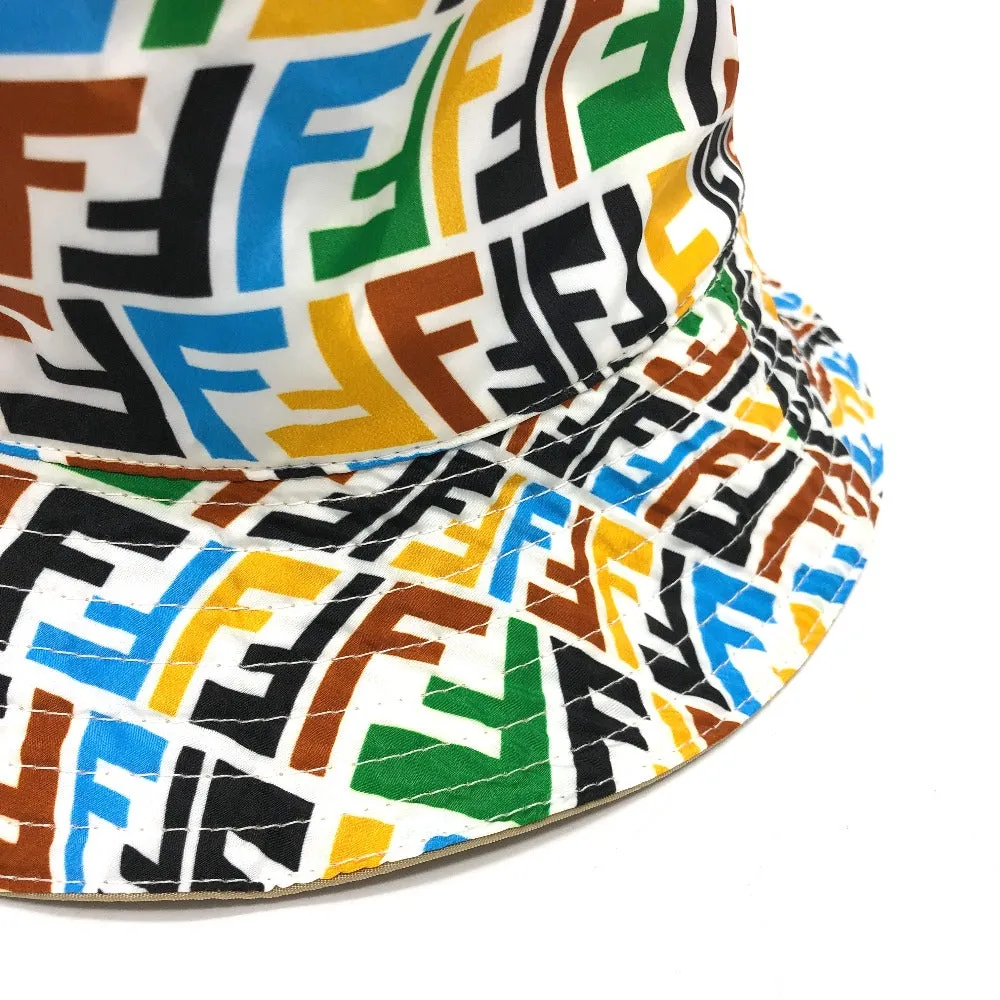 FENDI hat Nylon Beige / multicolor Zucca reversible mens Used