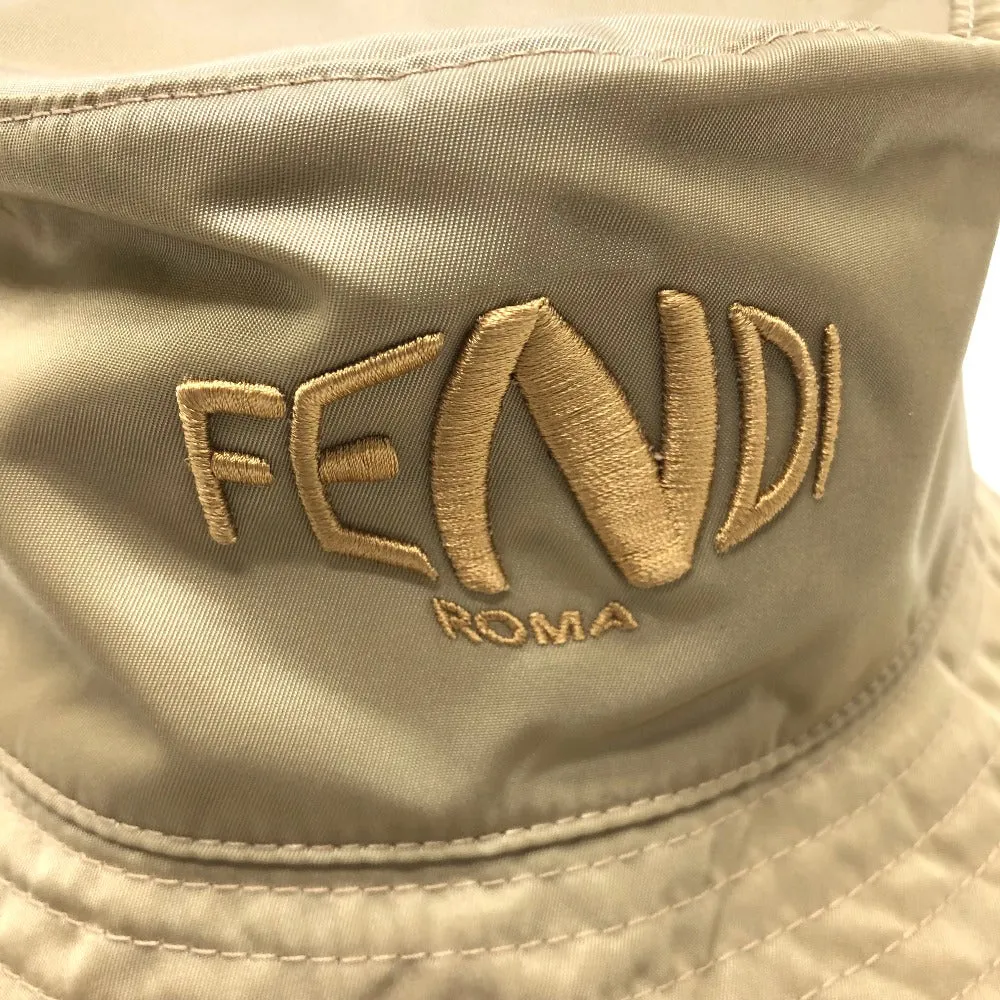FENDI hat Nylon Beige / multicolor Zucca reversible mens Used