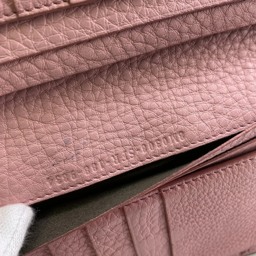 FENDI Long Wallet Purse 8M0308 leather pink Celeria Peekaboo