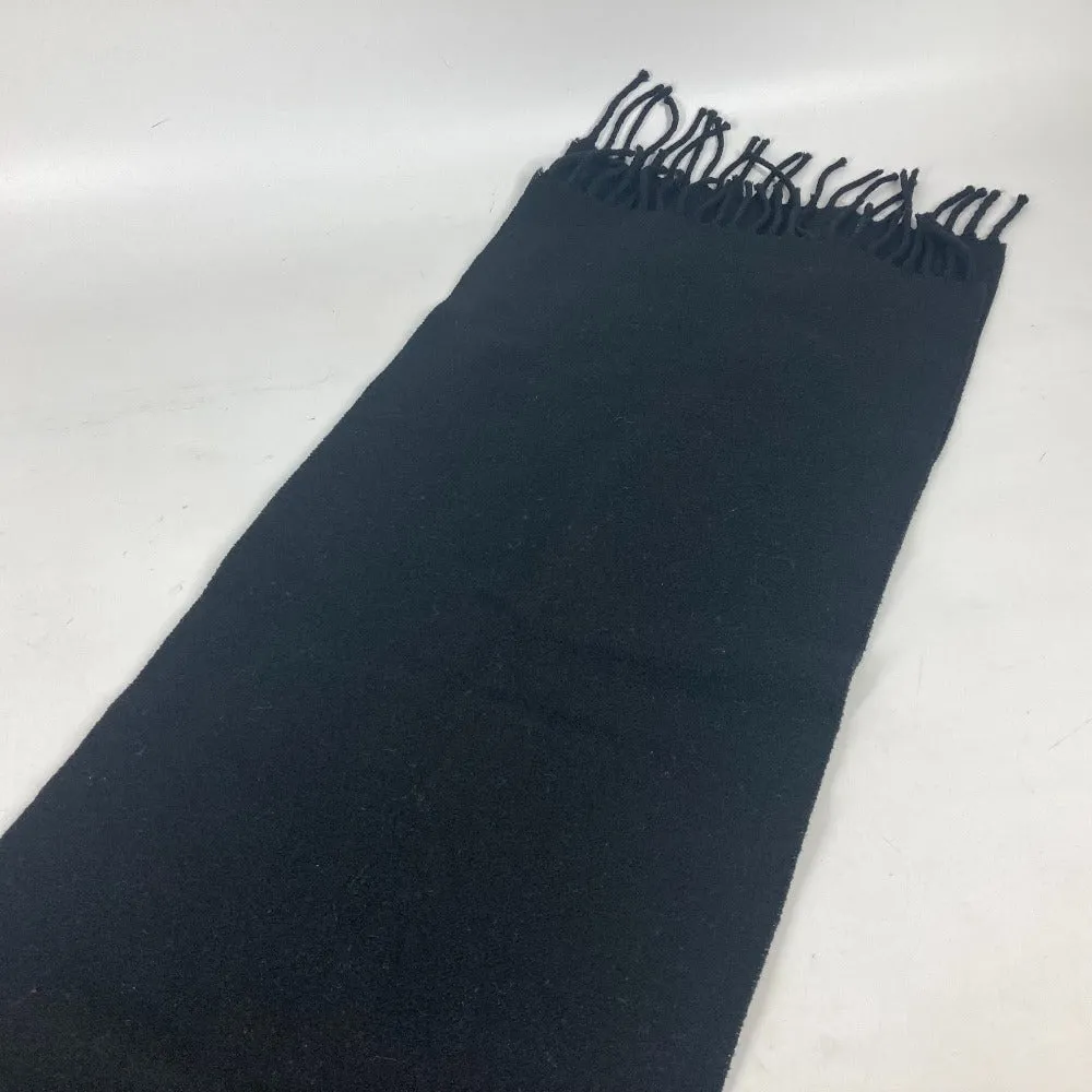 FENDI Scarf wool black Monster emblem logo