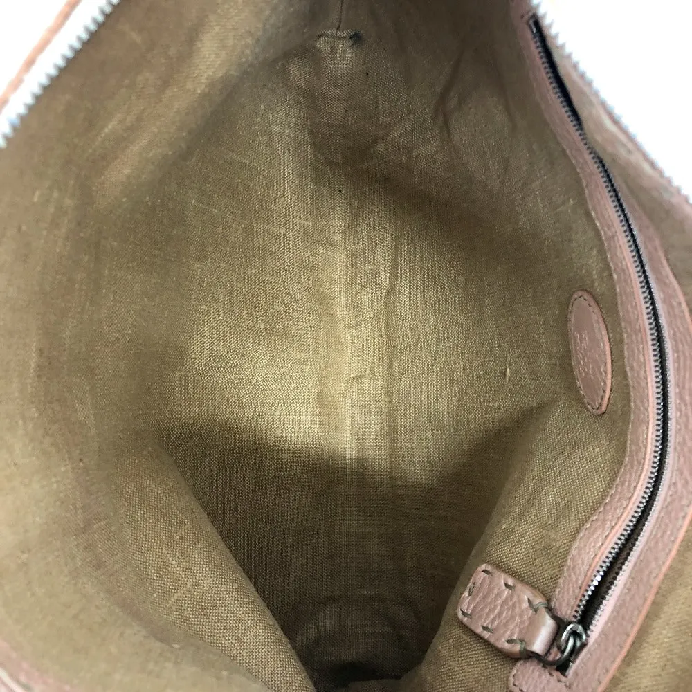FENDI Shoulder Bag leather pink Celeria
