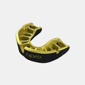 Self-Fit Gold Adult Mouthguard | Black/Gold