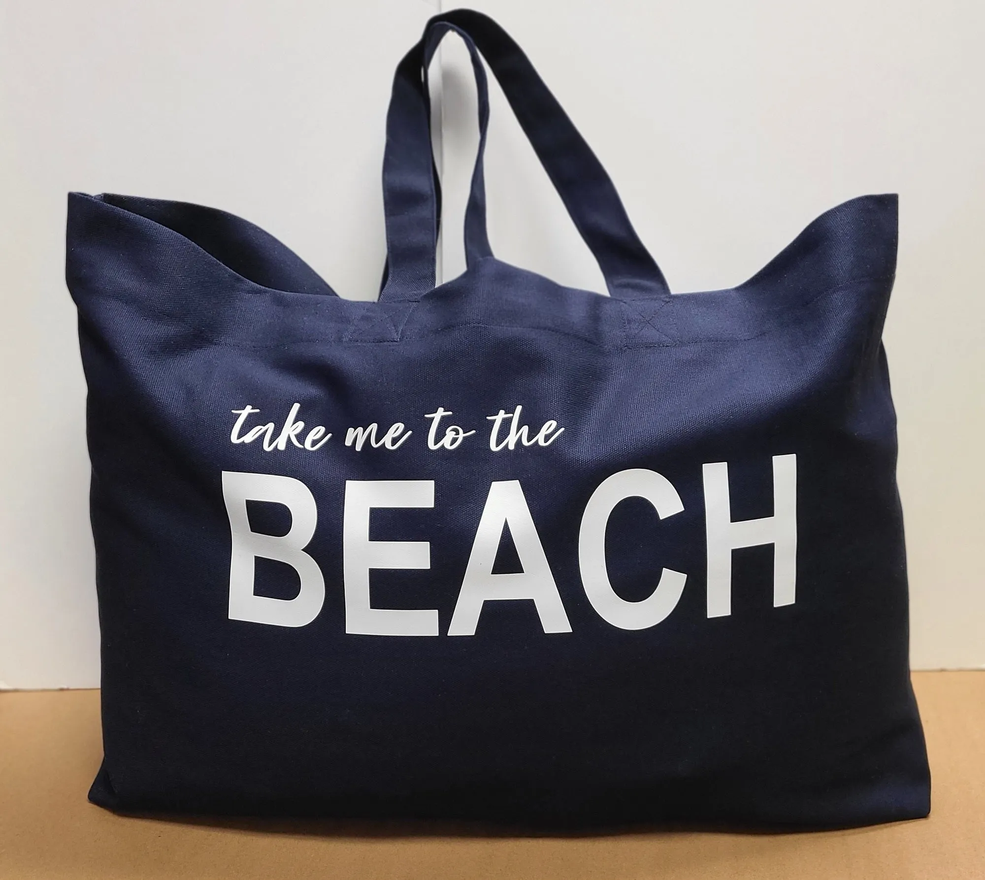 Take me to the BEACH Tote Bag Navy