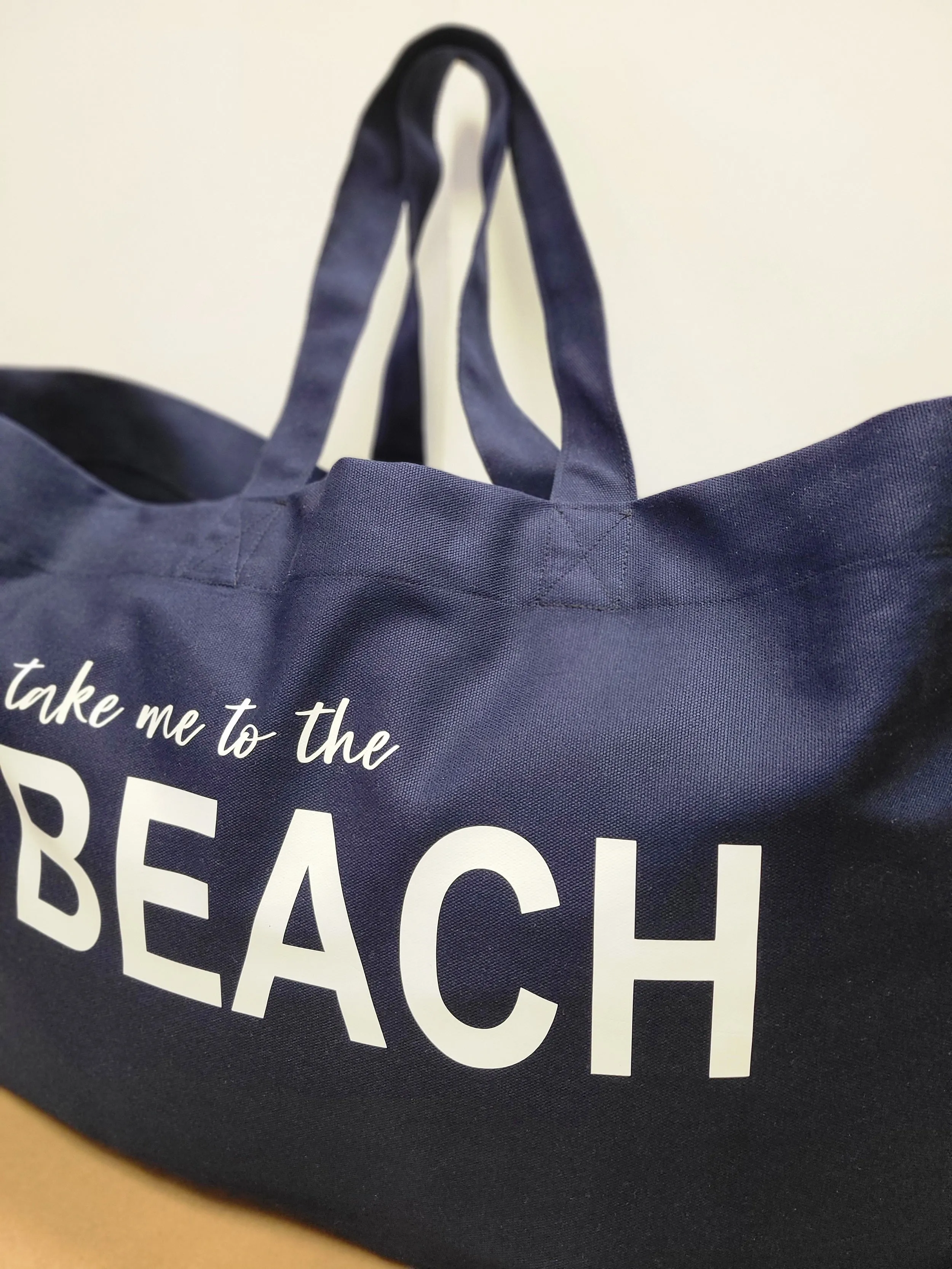 Take me to the BEACH Tote Bag Navy