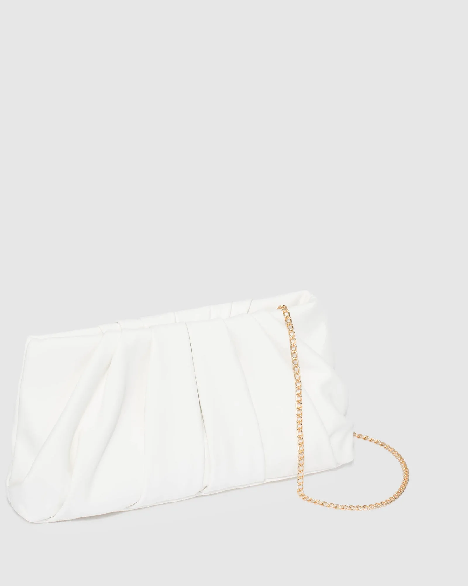 White Lucy Pouch Clutch Bag
