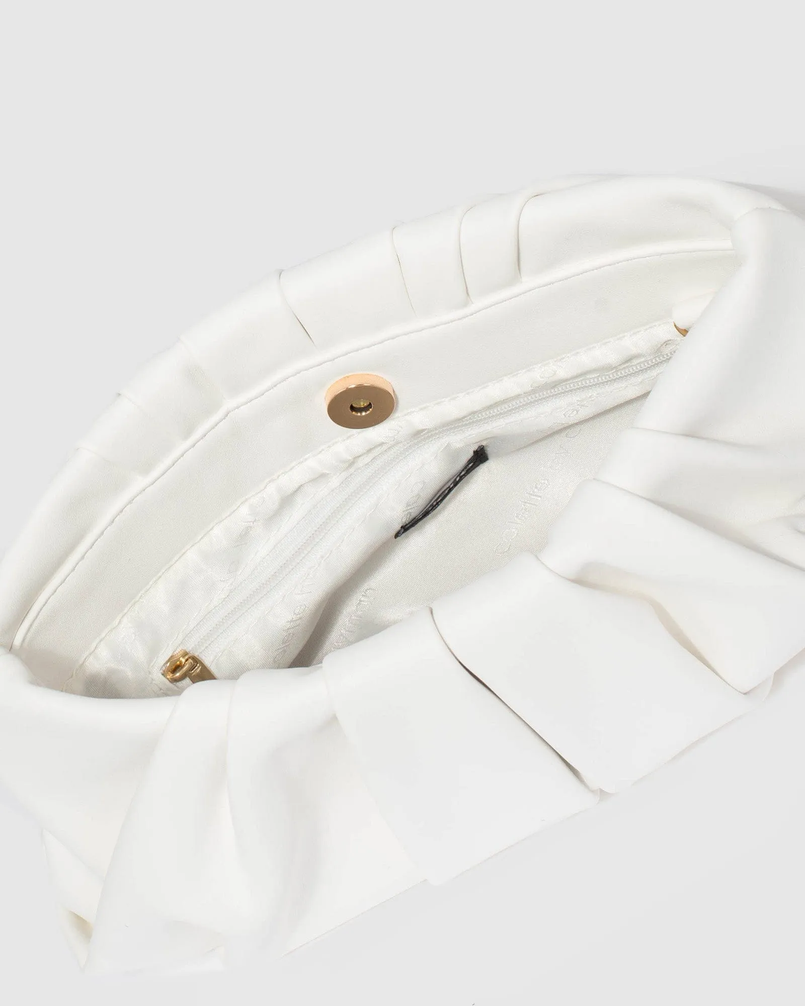 White Lucy Pouch Clutch Bag