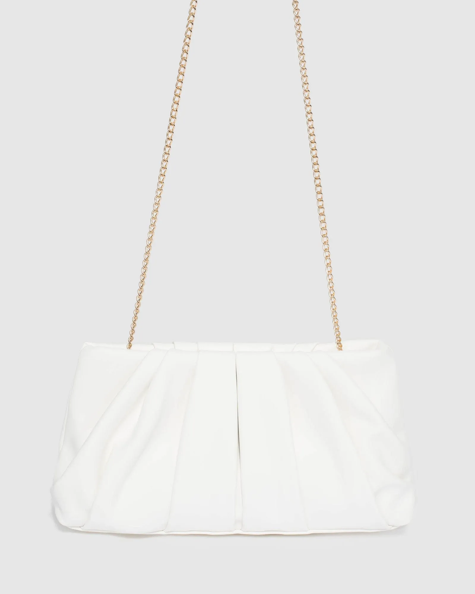 White Lucy Pouch Clutch Bag